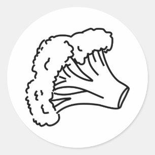 Pegatina Redonda Broccoli