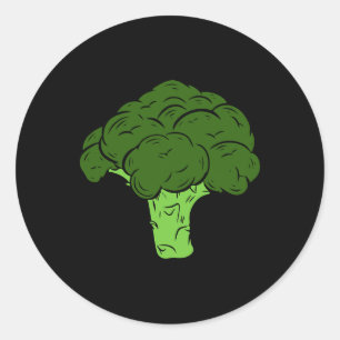 Pegatina Redonda Broccoli Halloween Costume Grupo Adulto Ki