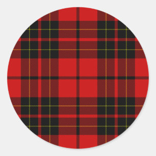 Pegatina Redonda Brodie tartan