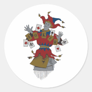 Pegatina Redonda Bromista de época