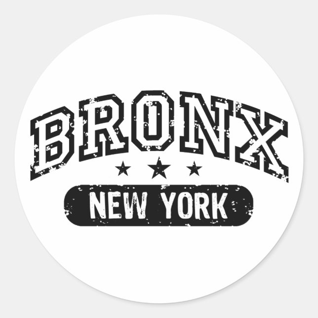 Pegatina Redonda Bronx (Anverso)