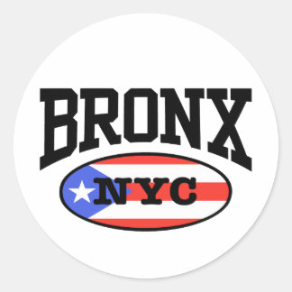 Pegatina Redonda Bronx Puerto Rico