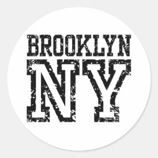 Pegatina Redonda Brooklyn