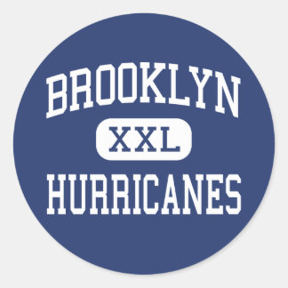 Pegatina Redonda Brooklyn Hurricanes Middle Brooklyn Ohio