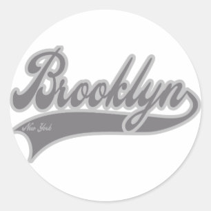 Pegatina Redonda Brooklyn New York