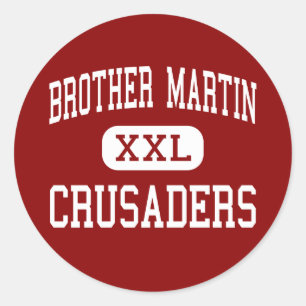 Pegatina Redonda Brother Martin - Crusaders - High - New Orleans