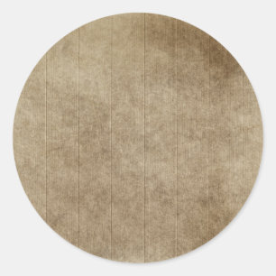 Pegatina Redonda Brown Grungy Wood