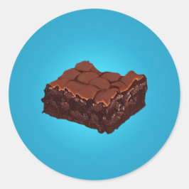 Pegatina Redonda Brownie