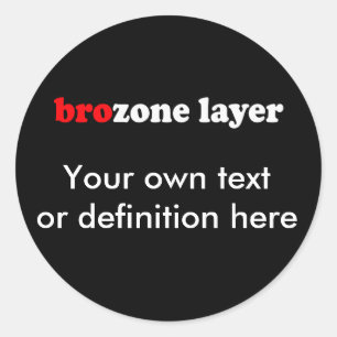 PEGATINA REDONDA BROZONE LAYER