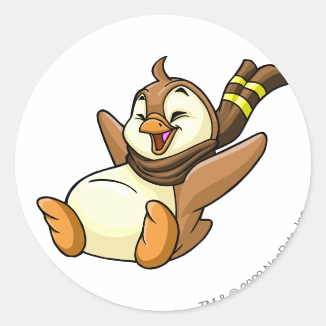 Pegatina Redonda Bruce Brown (Anverso)