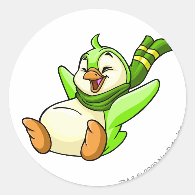 Pegatina Redonda Bruce Green (Anverso)