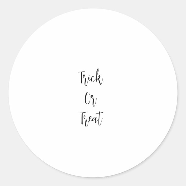 Pegatina Redonda Bruja halloween octubre malo bueno agregar nombre  (Anverso)