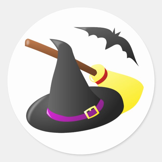 Pegatina Redonda Brujería (Anverso)