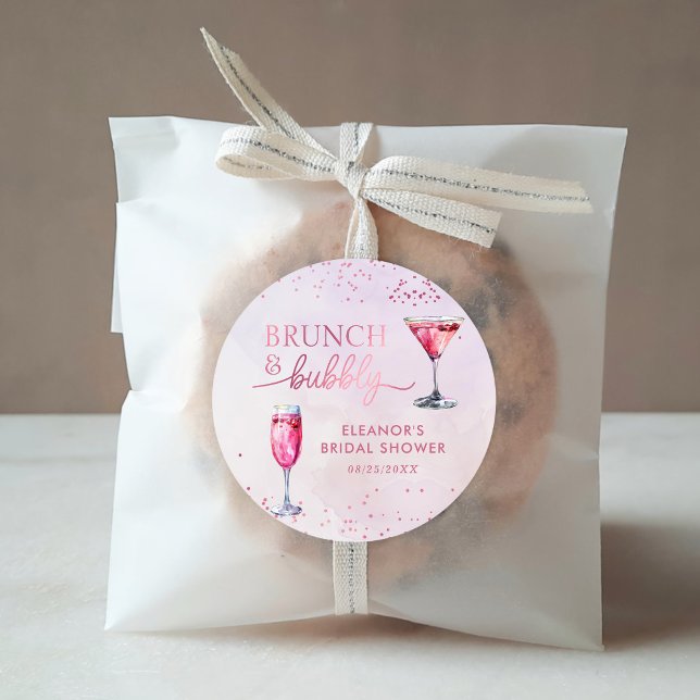 Pegatina Redonda Brunéi de champán y ducha bucal (Subido por el creador)
