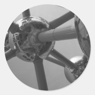 Pegatina Redonda Bruselas