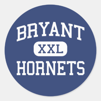 Pegatina Redonda Bryant - Hornets - High School - Bryant Arkansas