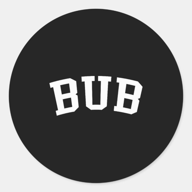 Pegatina Redonda Bub  (Anverso)