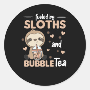 Pegatina Redonda Bubble Tea K-Pop Fault Chocolate Sweet Animals