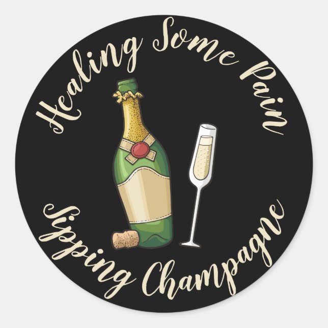 Pegatina Redonda Bubbly (Anverso)