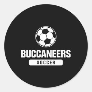 Pegatina Redonda Bucaneros Fútbol Para Primaria, Secundaria y Bachi