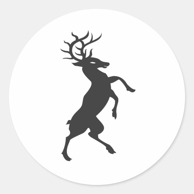 Pegatina Redonda Buck (Anverso)