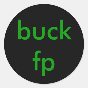 Pegatina Redonda buck fp