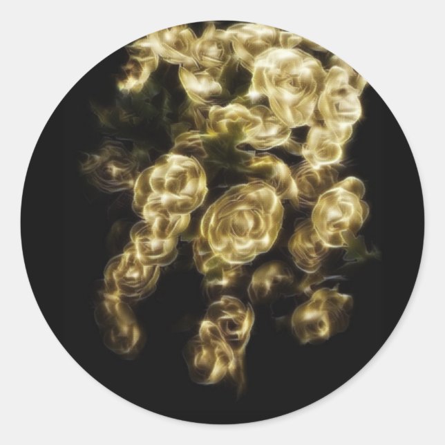 Pegatina Redonda Bud Gilt (Anverso)