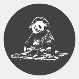 Pegatina Redonda Buda Panda