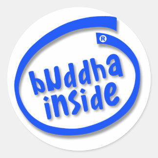 Pegatina Redonda buddha Inside