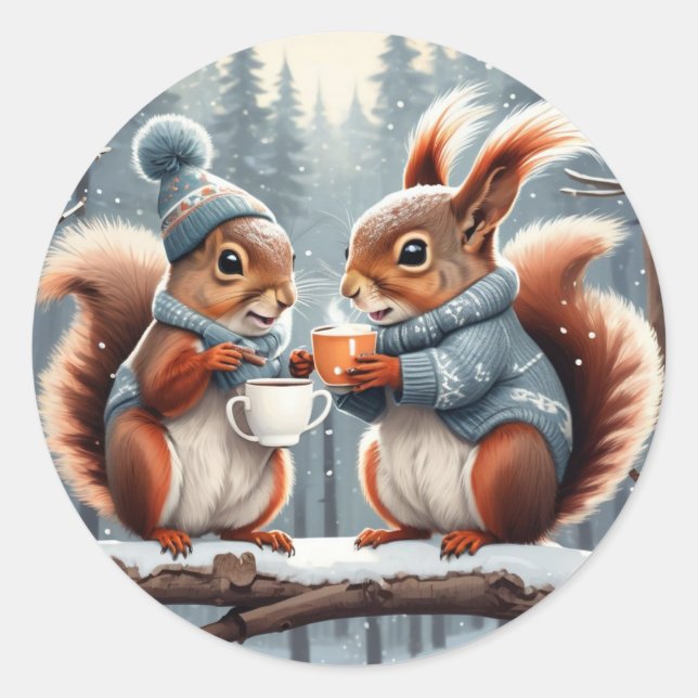 Pegatina Redonda Budistas insignificantes (Anverso)