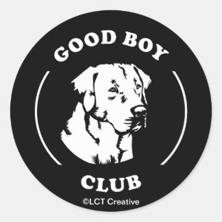 Pegatina Redonda Buen chico