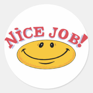 Pegatina Redonda ¡Buen trabajo!