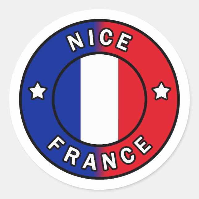 Pegatina Redonda Buena Francia (Anverso)