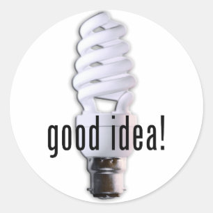 Pegatina Redonda Buena idea