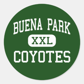 Pegatina Redonda Buena Park - Coyotes - High - Buena Park