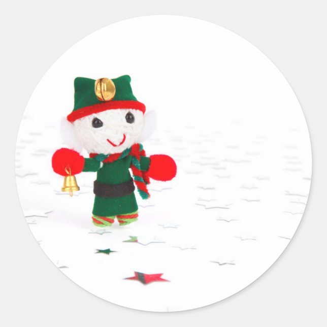 PEGATINA REDONDA BUENAS FIESTAS (Anverso)