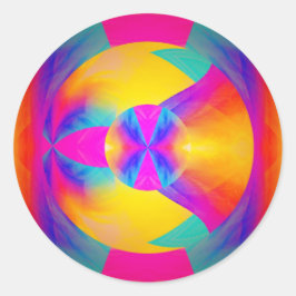 Pegatina Redonda Buenas vibraciones