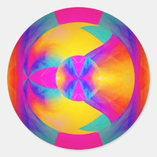 Pegatina Redonda Buenas vibraciones