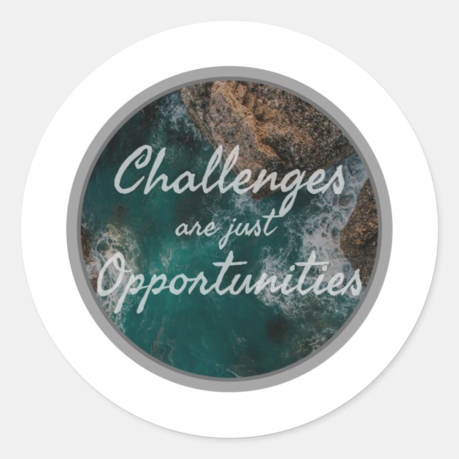 Pegatina Redonda buenas vibraciones cotizaciones de energía positiv (Anverso)