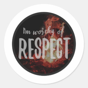 Pegatina Redonda buenas vibraciones diciendo amor propio, autoacept