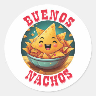 Pegatina Redonda Buenos nachos