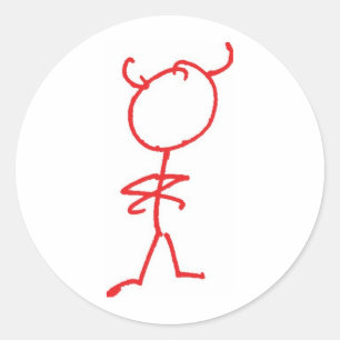 Pegatina Redonda Bufón de Simon