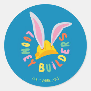Pegatina Redonda BUGS BUNNY BUILDERS™  Logotipo de círculo de Gorra