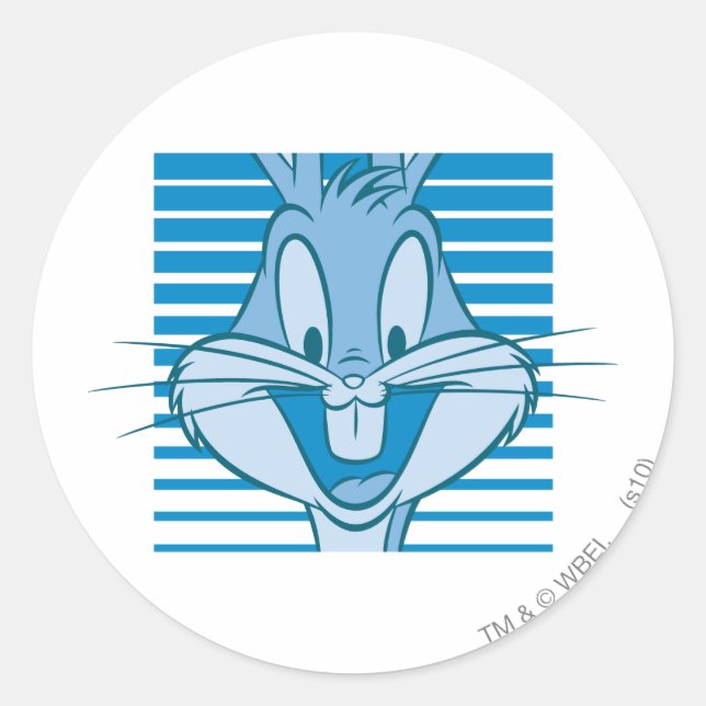 Pegatina Redonda BUGS BUNNY™ Expressive 40 (Anverso)