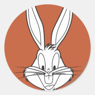 Pegatina Redonda BUGS BUNNY™ Face Sonriente
