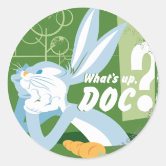 Pegatina Redonda BUGS BUNNY™ ¿Qué pasa, Doc?