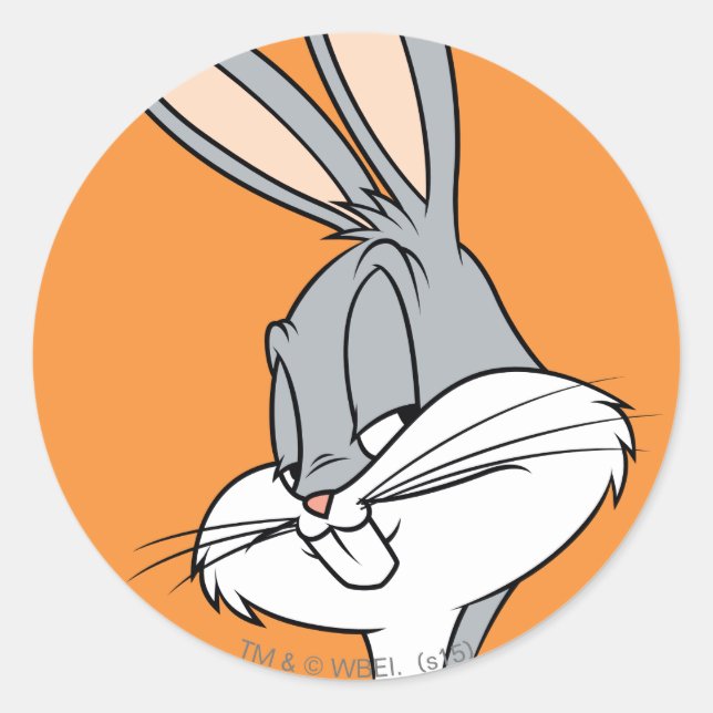 Pegatina Redonda BUGS BUNNY™ Side Glance (Anverso)