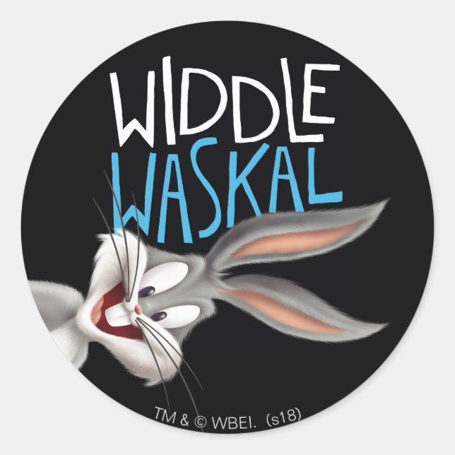 Pegatina Redonda BUGS BUNNY™ - Waskal de vigas (Anverso)