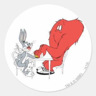 Pegatina Redonda BUGS BUNNY™ y Gossamer