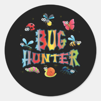 Pegatina Redonda Bugs Insectos Estudiantes de Entomología Biológica